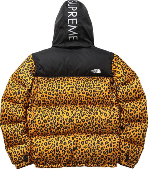 supreme leopard jacket replica|supreme x the north face jacket.